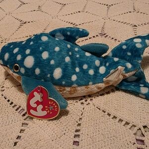 Ty Beanie Baby Posedion The Whale Shark